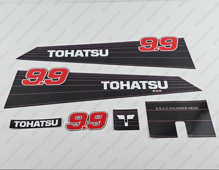 Tohatsu 9.9HP 1990-2002 Outboard Decal Kit